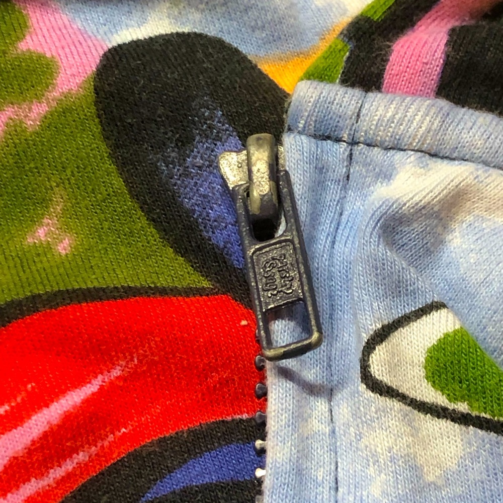 Michael Leu Watercolor Hooded Jacket Size XL - Picture 6 of 9